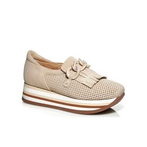 Softwaves CADIE Creme Slip-on Platform Sneaker, size 39.5 / US 9.5